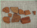 Pieces of mortaria for grinding spices